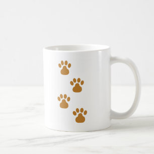 De Café Caneca do impressão da pata