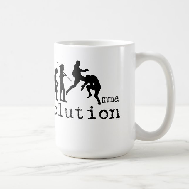 De Café Caneca do joelho do vôo da carta da evolução do (Direita)
