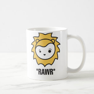 De Café Caneca do leão RAWR