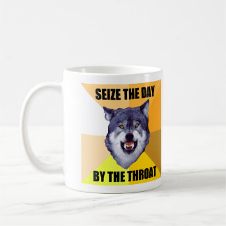 De Café Caneca do lobo da coragem (com duas imagens)