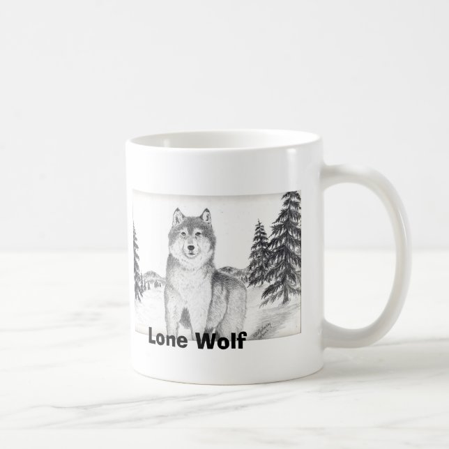 De Café Caneca do lobo solitário 06 (Direita)