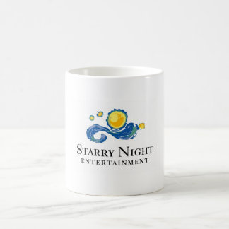 De Café Caneca do logotipo da noite estrelado