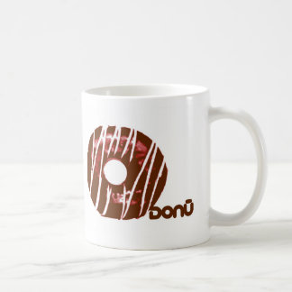 De Café caneca do logotipo do donu