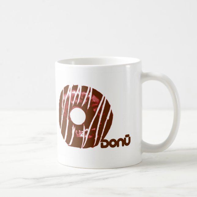 De Café caneca do logotipo do donu (Direita)
