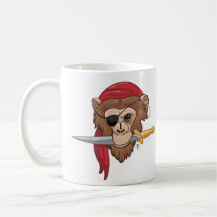 De Café Caneca do macaco do pirata