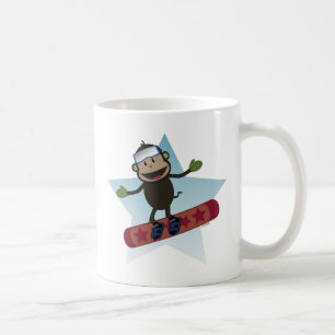 De Café Caneca do macaco do Snowboard