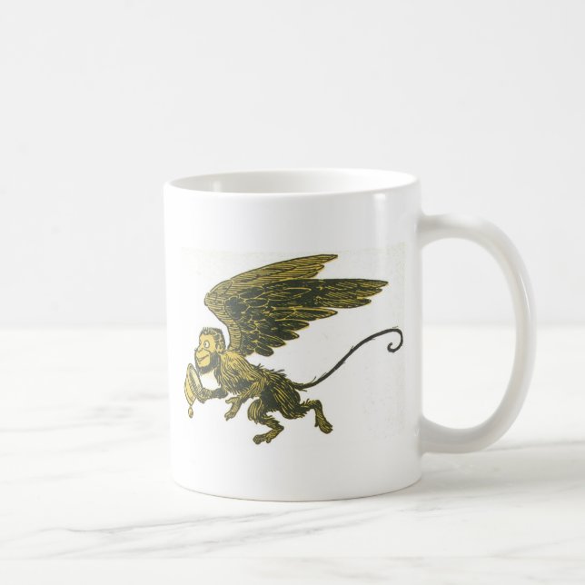 De Café Caneca do macaco do vôo (Direita)
