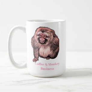De Café Caneca do Macaco Sorrindo - Personalizável