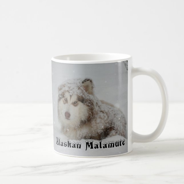 De Café Caneca do Malamute do Alasca (Direita)