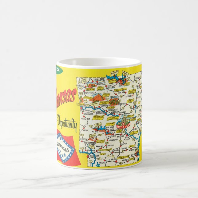 De Café Caneca do Mapa Antigo do Arkansas (Centro)
