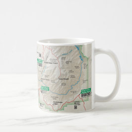 De Café Caneca do mapa do Grand Canyon