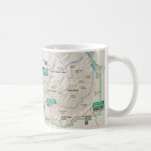 De Café Caneca do mapa do Grand Canyon