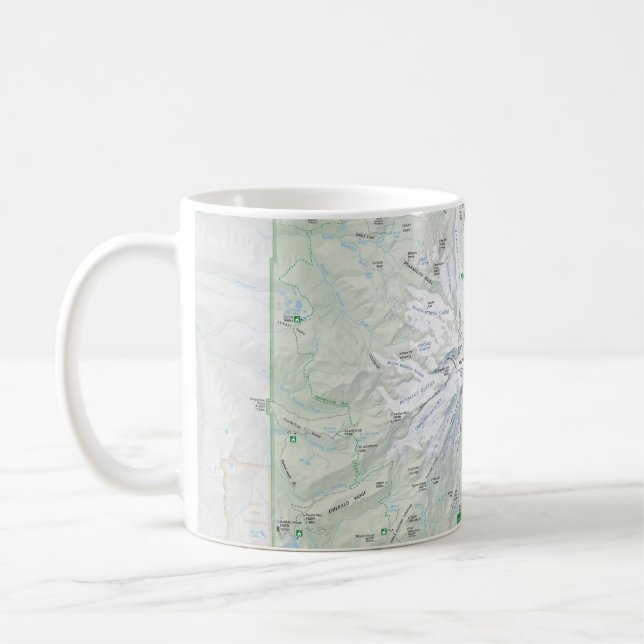 De Café Caneca do mapa do Monte Rainier (Esquerda)