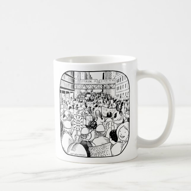 De Café Caneca do março Chicago das mulheres (Direita)