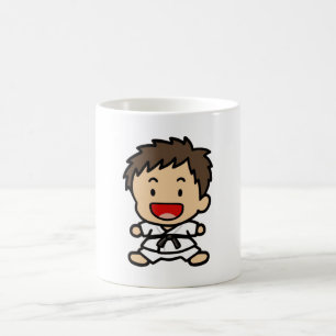 De Café Caneca do menino da arte marcial