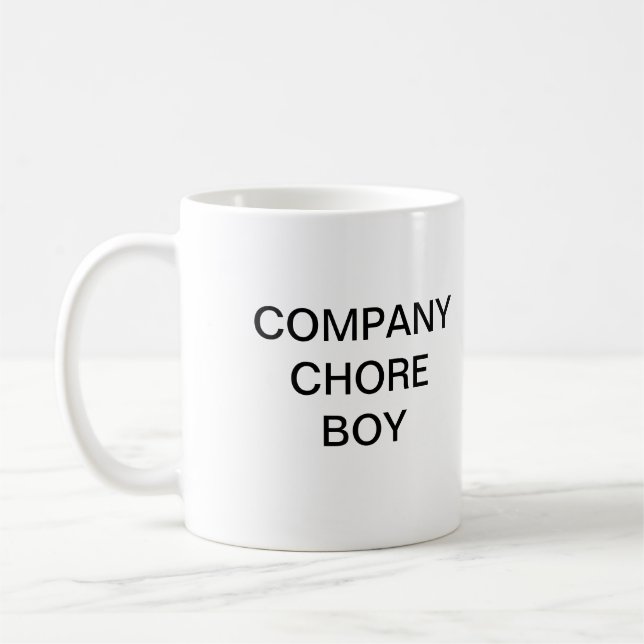De Café Caneca do menino da tarefa (Esquerda)