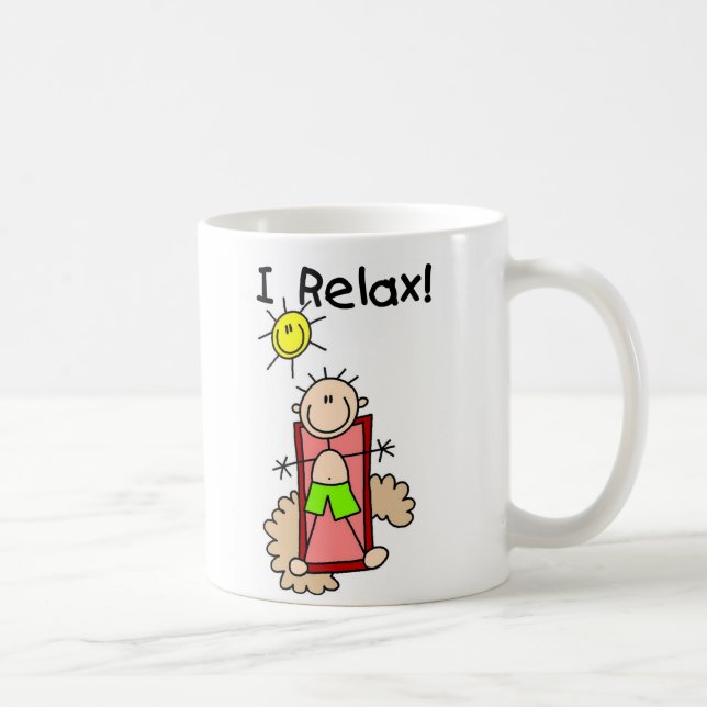 De Café Caneca do Menino Relaxando (Direita)