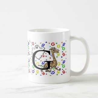 De Café Caneca do monograma "G"
