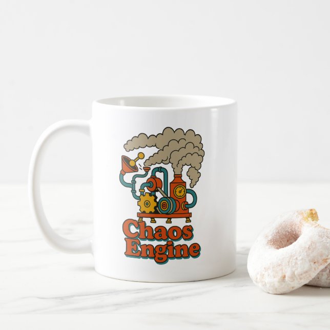 De Café Caneca do Motor do Caos (Com Donut)
