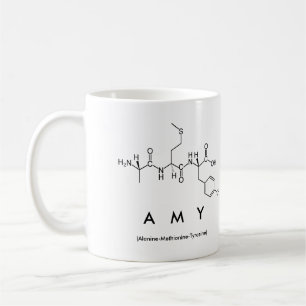 De Café Caneca do nome do peptide do Amy