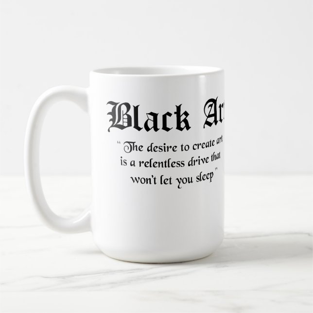 De Café Caneca do oficial da arte preta (Esquerda)