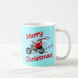 De Café Caneca do papai noel da motocicleta