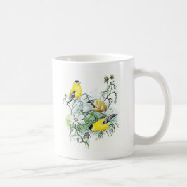 De Café Caneca do pássaro - Goldfinch