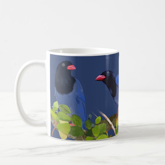 De Café Caneca do Pega-Rabo Azul (Esquerda)