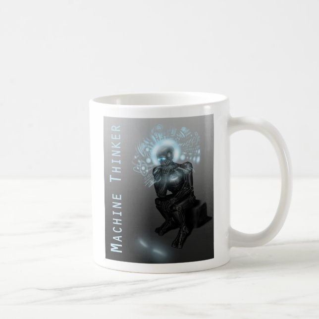 De Café Caneca do pensador da máquina (Direita)