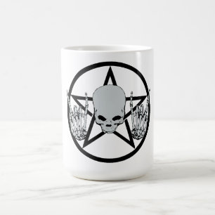 De Café Caneca do Pentagram do metal