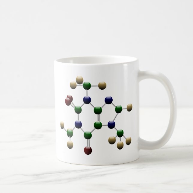 De Café Caneca do pequeno almoço da cafeína (Direita)