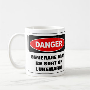 De Café caneca do perigo - texto personalizado