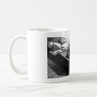 De Café Caneca do piano do gato