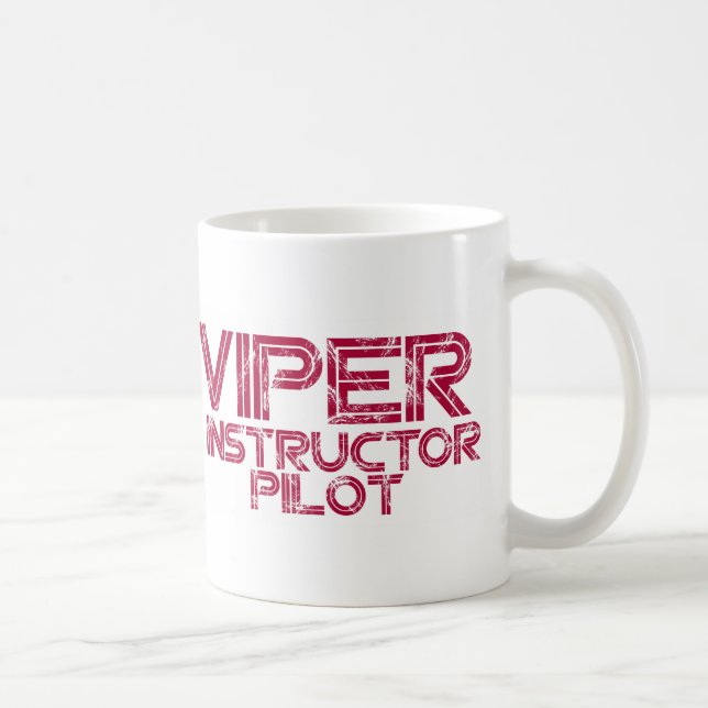 De Café Caneca do piloto do instrutor da víbora (Direita)
