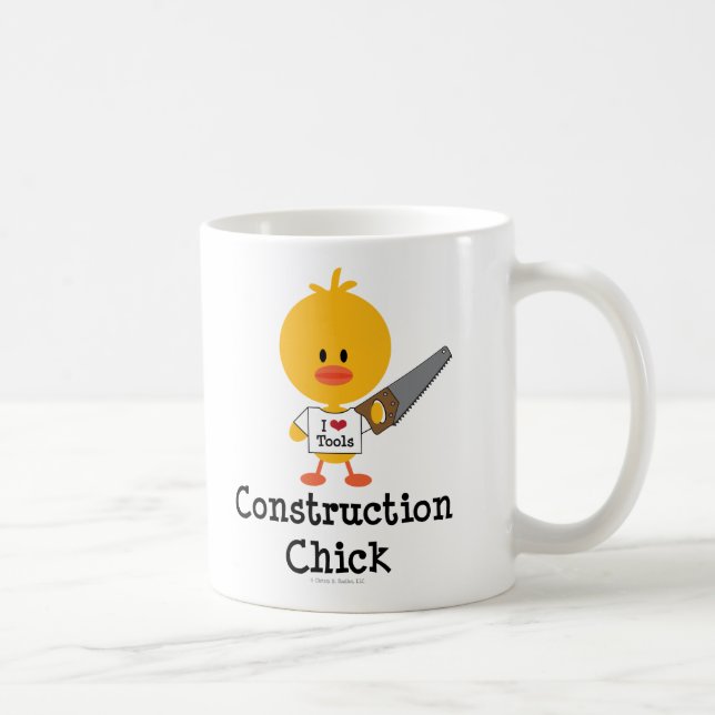 De Café Caneca do pintinho da construção (Direita)