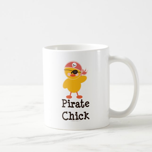De Café Caneca do pintinho do pirata (Direita)