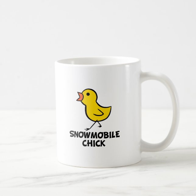 De Café Caneca do pintinho do Snowmobile (Direita)