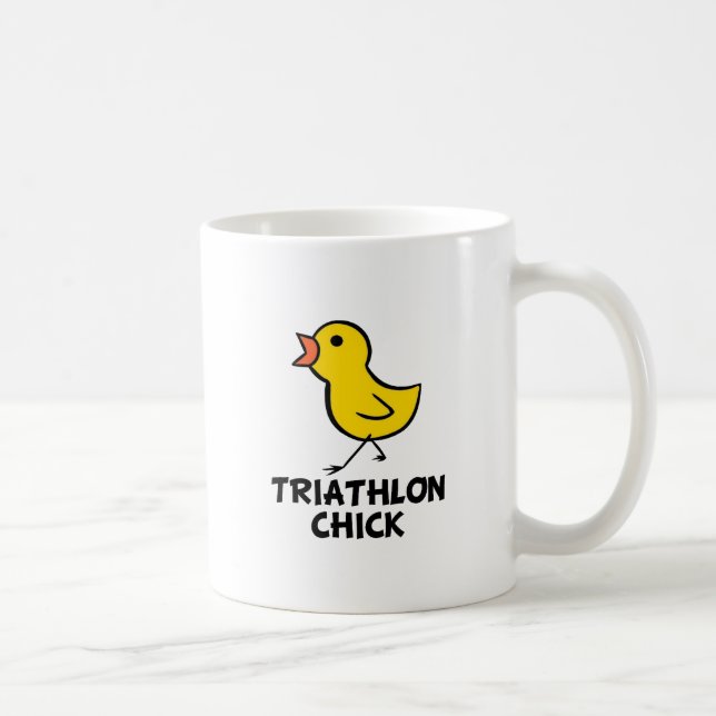 De Café Caneca do pintinho do Triathlon (Direita)