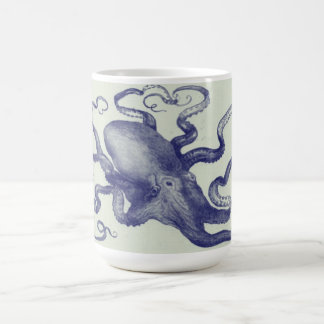 De Café caneca do polvo do vintage