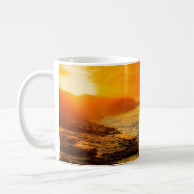 De Café caneca do pôr do sol da ilha Bell (Esquerda)