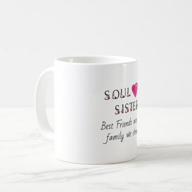 De Café caneca do presente do bestie para minha irmã da (Frente Esquerda)