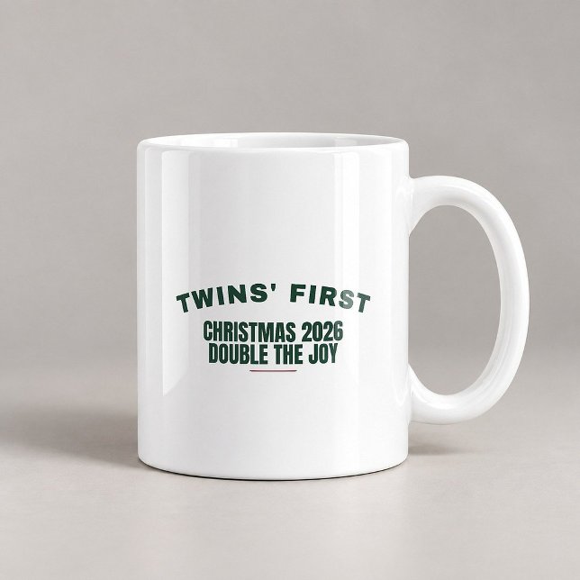 De Café Caneca do Primeiro Natal dos Gêmeos 2026 Dupla Ale (Criador carregado)