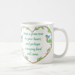 De Café caneca do provérbio do pássaro