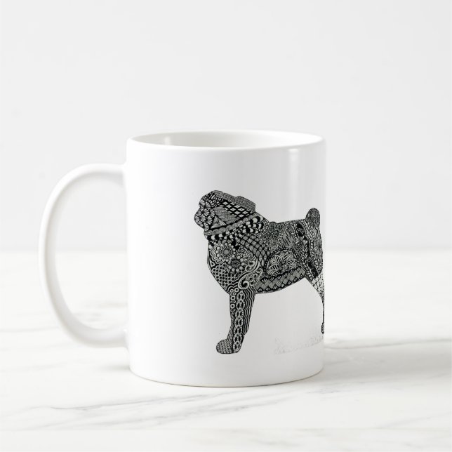 De Café caneca do pug (Esquerda)