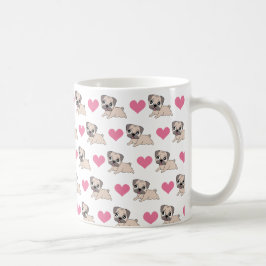 De Café Caneca do Pug do amor