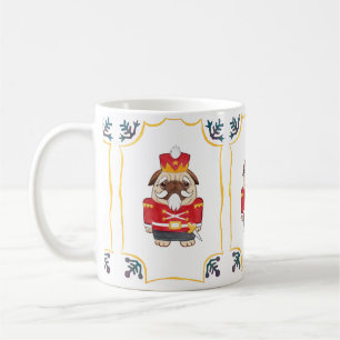 De Café Caneca do Pug do Nutcracker