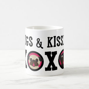De Café Caneca do Pug do preto da jovem corça dos Pugs &