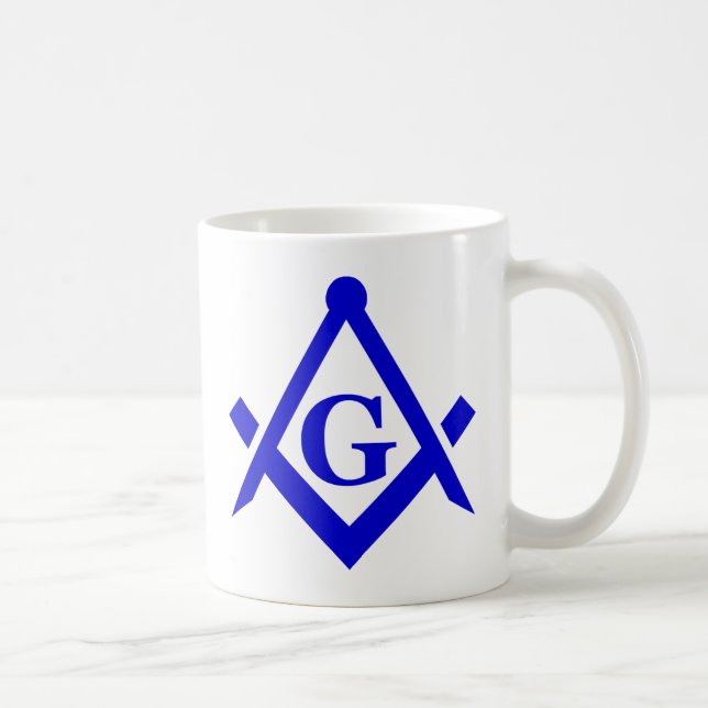 De Café Caneca do quadrado & dos compassos (Direita)
