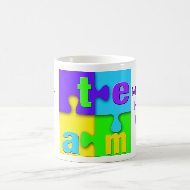 De Café Caneca do quebra-cabeça da equipe (Centro)
