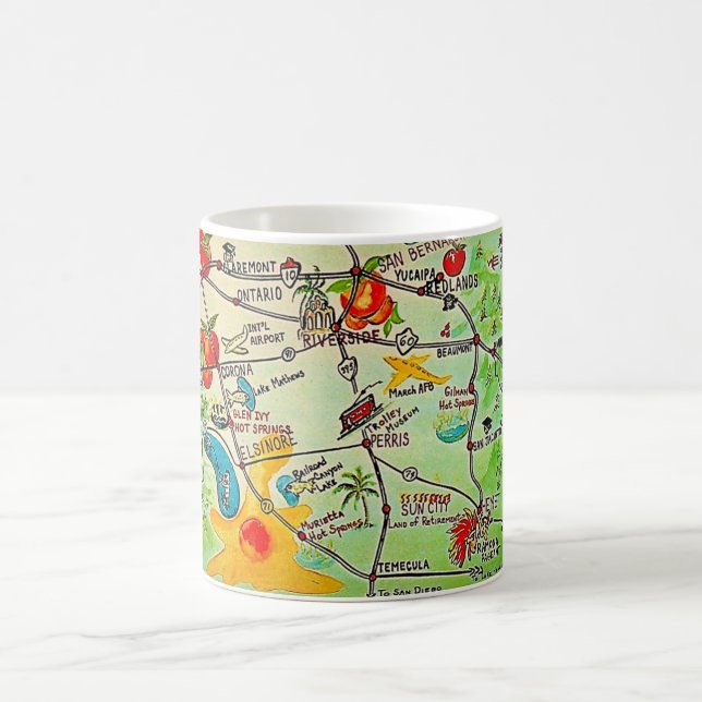 De Café Caneca do Riverside, Califórnia Desenhada à Mão Co (Centro)